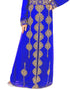 Modern Royal Blue Georgette Stone Embroidery Kaftan